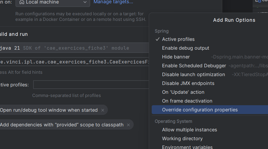 configuration properties